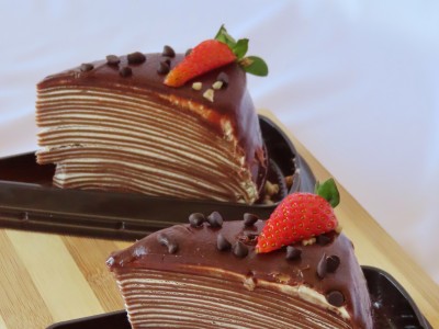 SOCOLIC'S CHOCOLATE MILLE CREPE CAKE