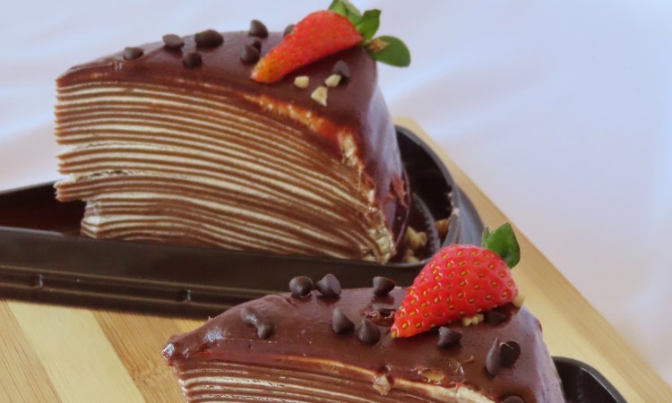 SOCOLIC'S CHOCOLATE MILLE CREPE CAKE